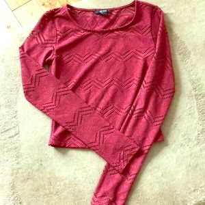 Long sleeve red shirt